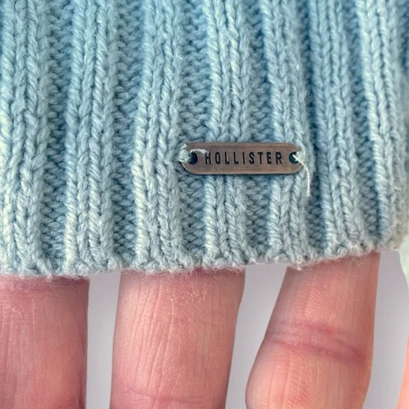 Hollister Sky Blue Cable Knit Cardigan Size S - Picture 5 of 6